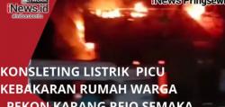 Video Kebakaran Hebat Landa Rumah di Karang Rejo,Tanggamus