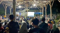 Meriahnya Nobar Timnas Indonesia Vs Uzbekistan di Langensari Kota Banjar