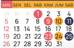 CATAT! Daftar Tanggal Merah Mei 2024 dan Cuti Bersama