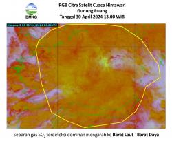 Sebaran Gas SO2 Hantui Warga Sulut Pasca Erupsi Gunung Ruang Warga Diimbau Pakai Masker