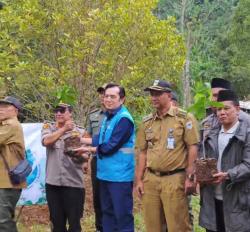 Hijaukan Bumi, PLN IP UBP Banten 2 Labuan Gandeng Mantan Napi Teroris Tanam Ratusan Pohon Kopi