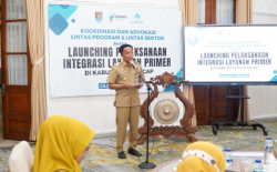 Pj Bupati Cilacap Meluncurkan Pelaksanaan Integrasi Layanan Primer (ILP) di Puskesmas