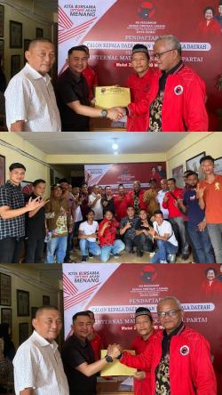 Fuad Santoso Serahkan Berkas Calon Walikota dan Wakil Walikota Dumai ke Partai PDIP dan PERINDO