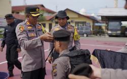 Polres Pidie Gelar Tradisi Pembaretan Bintara Remaja