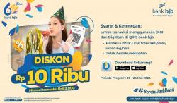 Transaksi di Merchant dengan DIGI, DigiCash dan QRIS bank bjb Bisa Dapat Diskon Menarik