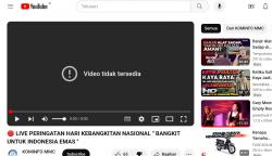 Usai Plh Gubernur Jatim Salah Sebut Sila Kelima Pancasila, Konten Youtube Harkitnas 2024 Lenyap?