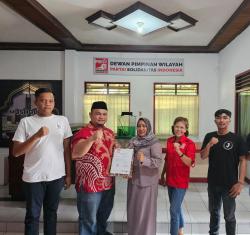 Fawer Sihite Resmi Daftar Bakal Calon Wali Kota Pematangsiantar ke DPW PSI