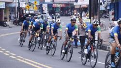 Puluhan Personel Polres Banjar Lakukan Pengamanan Cycling de Jabar