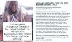 Hati Netizen Terenyuh Lihat Aksi Nenek Sewa Ojek Pekalongan-Solo demi Antar Tetangga Naik Haji