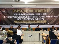 Resmi Ditetapkan, Berikut 100 Orang Caleg Terpilih DPRD Sumut Periode 2024-2029 