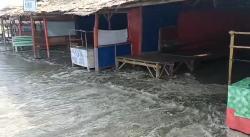 Waspada! Destinasi Wisata Pantai di Lebak Selatan Diterjang Banjir Rob