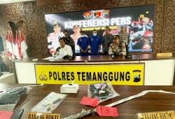 Polres Temanggung Tangkap Dua Anggota Geng Motor Pelaku Kerusuhan di Pringsurat