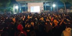 Ribuan Bobotoh Nobar Laga Persib Bandung vs Madura United, Padati Taman Lapang Bhakti Kota Banjar