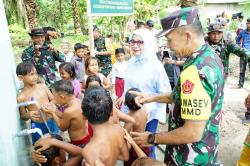 Tim Wasev Mengaku Haru Saat Tinjau Pelaksanaan TMMD Kodim 0209/LB