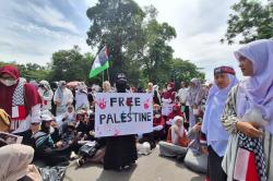 Ribuan Umat Islam Gelar Aksi Solidaritas Bela Palestina di Medan