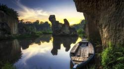 Pemandangan Batuan Unik Mirip Kandang Godzilla, Tebing Koja Namanya di Banten