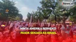 Ribuan Masyarakat Geruduk Gedung Kedubes Amerika, Serukan Berhenti Pasok Senjata ke Israel