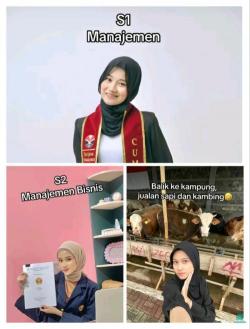 Kisah Gadis Cantik Lulusan S2 Pilih Pulang Kampung Berjualan Sapi Viral di Medsos,Netizen Auto Salut