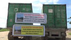 Ratusan Sopir Kontainer Mogok Kerja Protes Jalan Rusak Menuju Pelabuhan New Port Kendari