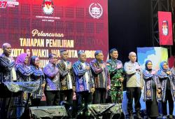 KPU Gelar Peluncuran Tahapan Pilkada Kota Ambon 2024