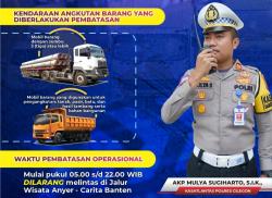 Operasional Truk Dilarang Melintasi Kawasan Pantai Anyer-Carita Selama Libur Sekolah, Ini Detailnya
