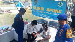 Pelayanan Prima Polairud Polres Garut Bersama Puskesmas Cikelet Gelar Operasi Klinik Apung