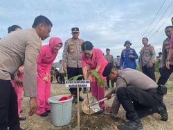 Kapolda Sulbar dan Forkompinda Gelar Penanaman Pohon dalam Rangka HUT Bhayangkara ke 78 