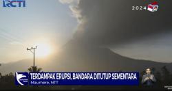 Erupsi Gunung Lewotobi Laki-laki, Bandara Frans Seda Maumere Ditutup