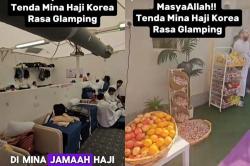 Masya Allah, Tenda Jamaah Haji Asal Korea Sangat Mewah, Bebas Ambil Buah Segar hingga Es Krim