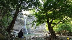 Pesona Curug Larangan Wisata Alam di Palabuhanratu dengan Gemericik Air Terjun Cocok untuk Healing