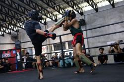 Bikin Adrenalin Memuncak, Begini Keseruan Saat Para Fighter Sparing di Ring Rumble Training Camp