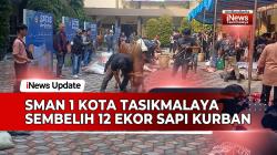 VIDEO: SMAN 1 Kota Tasikmalaya Sembelih 12 Ekor Sapi Kurban pada Hari Raya Idul Adha 1445 H