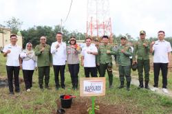 Polres Pesawaran Memimpin Penanaman 1000 Pohon dalam Rangka Hari Bhayangkara ke-78