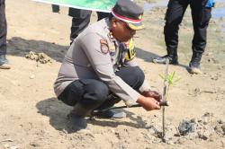 Polres Sabu Raijua Gelar Kegiatan Penanaman Mangrove