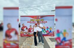 Meriahkan Fun Run 5K dan Fun Walk, Begini Kesan Dirlantas Polda Sulbar dan Istri