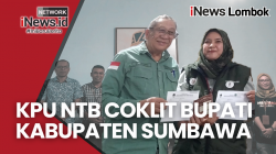 KPU Coklit Bupati Sumbawa Mahmud Abdullah di Pendoponya: Semoga Bisa Tepat Waktu