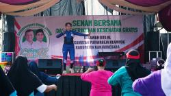 Relawan Gus AL Gelar Senam Bersama dan Pemeriksaan Gratis, Banjir Doorprize