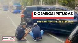 Pengunjung Monas Kesal Bayar Parkir Rp30 Ribu, Mobil Digembosi Petugas