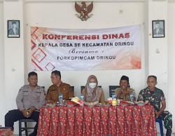 Konferensi Dinas Jadi Acara Silaturahmi Kades se Kecamatan Dringu Untuk Maju Bersama