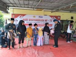 Polsek Malingping Santuni 78 Anak Yatim pada HUT Bhayangkara ke-78