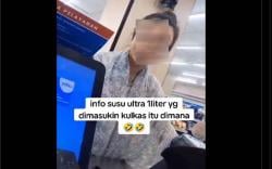 Viral Perempuan Marahi Kasir Minimarket gegara Beli Susu Kotak Tidak Dingin