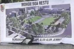 Pengerjaan Proyek Alun-Alun Jember Dipantau Tim PPS Kejari Jember