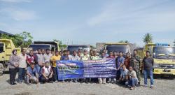 Kasat Lantas Polres Pidie Bekali Ilmu Tertib Berlalu Lintas Kepada Sopir Dump Truck