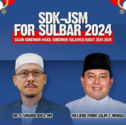 Salim S Mengga Dampingi SDK di Pilgub Sulbar