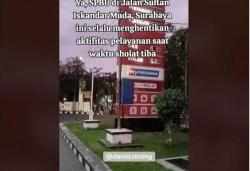 Masya Allah, SPBU Ini Viral karena Tutup Sementara saat Waktu Sholat Tiba