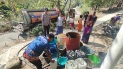 Kekeringan Melanda, BPBD Droping 5000 Liter Air Bersih Kepada  Warga Terdampak