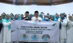 Abul Yatama Dadang Supriatna Santuni Puluhan Anak Yatim Binaan HMT