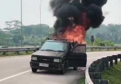 Heboh Mobil Pikap Terbakar di Pintu Tol Rangkasbitung, Ternyata Ini Penyebabnya