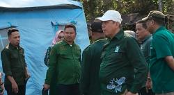 Harlah ke-26 PKB Polman, Aksi Solidaritas Bagikan Sembako kepada Korban Kebakaran di Desa Bonra