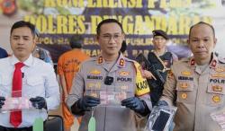 Polres Pangandaran Berhasil Amankan Dua Pelaku Pengedar Uang Palsu Beserta Barang Bukti